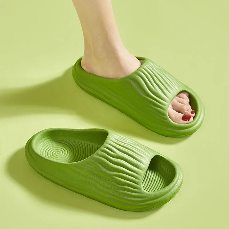 Fashion Personality Home Slippers Women Thick Sole Non Slip Eva Bathroom Slides Woman 2023 Summer Beach Platform Sandals Female