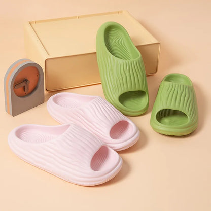 Fashion Personality Home Slippers Women Thick Sole Non Slip Eva Bathroom Slides Woman 2023 Summer Beach Platform Sandals Female