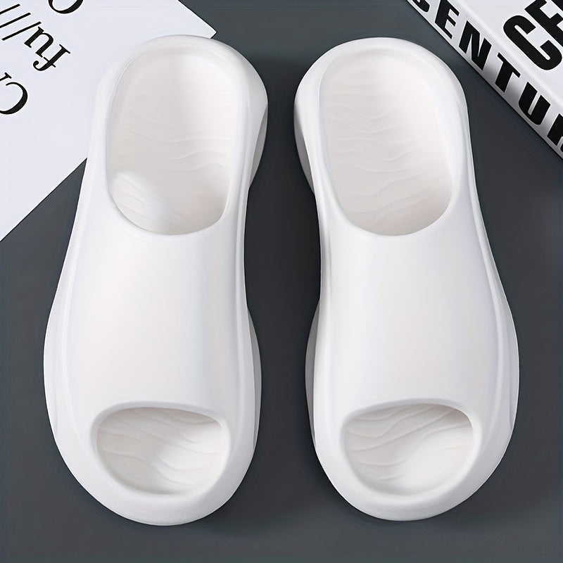 Men's Non-Slip EVA Platform Slides, Comfortable Cloud Slides For Indoor Outdoor Bathroom Beach, Summer